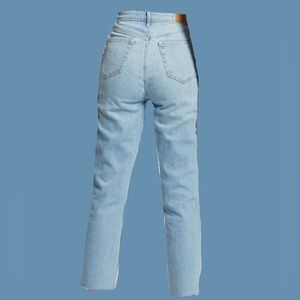 Hollister mom jeans light wash